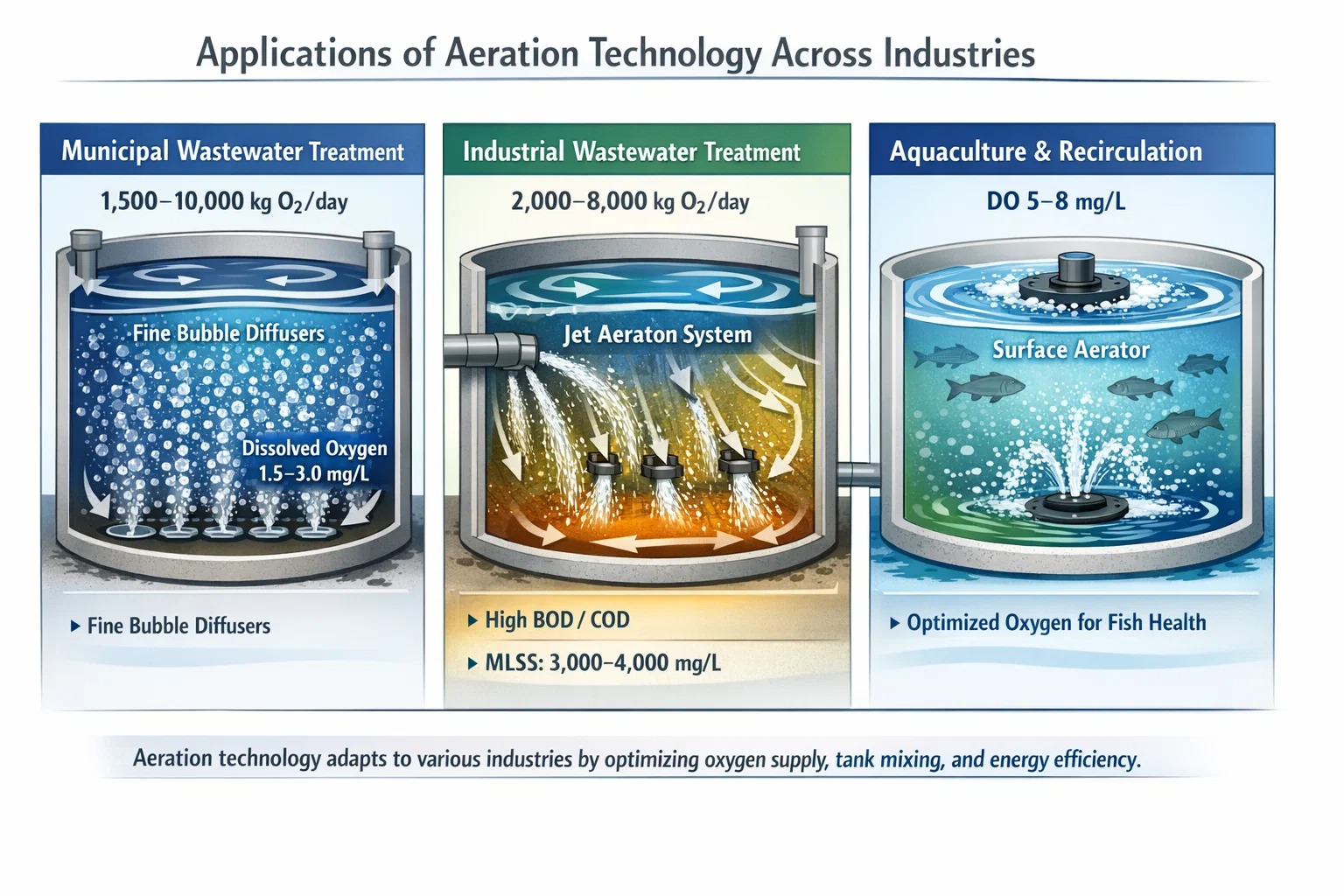 Ilmastustekniikka jätevedenpuhdistuksessa: tyypit, suunnittelu ja teolliset sovellukset